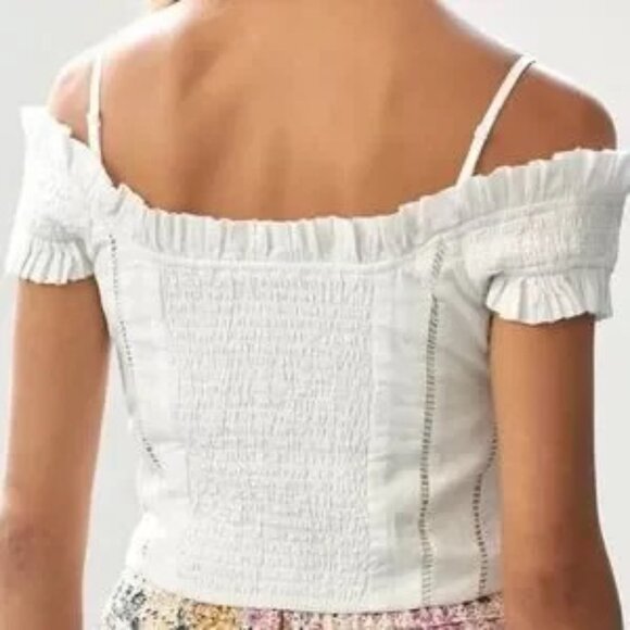 Anthropologie Off Shoulder Corset Top Size 6 - Picture 5 of 9
